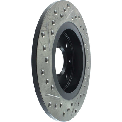 StopTech 90-93 Mazda Miata Sportstop Cryo Drilled & Slotted Rotor - Rear Left 127.45035CL