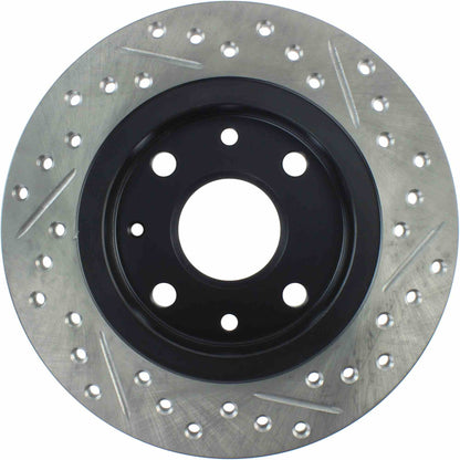 StopTech Sport Drilled/Slotted Brake Rotor; Rear Right