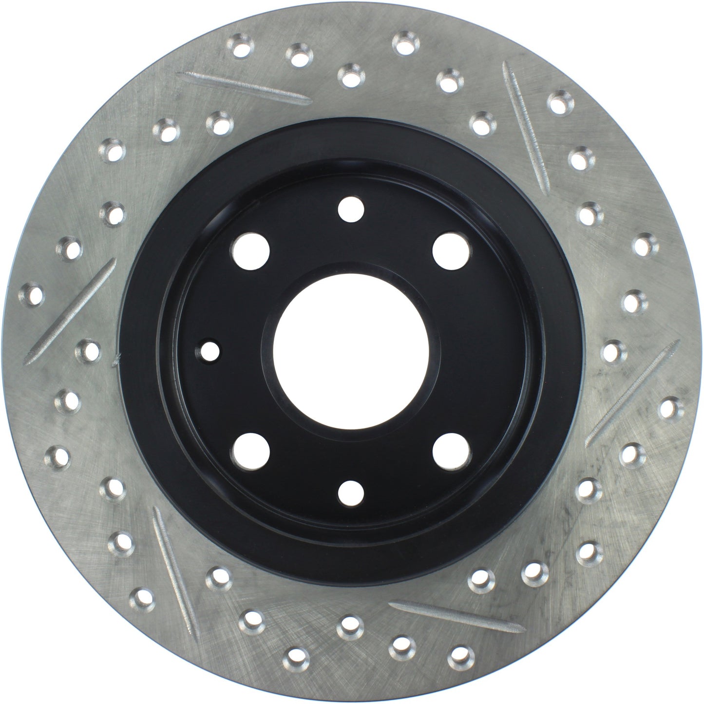 StopTech Sport Drilled/Slotted Brake Rotor; Rear Right