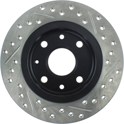 StopTech Sport Drilled/Slotted Brake Rotor; Rear Right