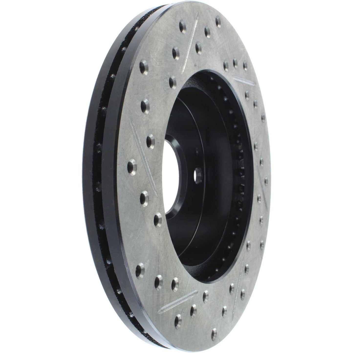 StopTech Sport Drilled/Slotted Brake Rotor; Front Left