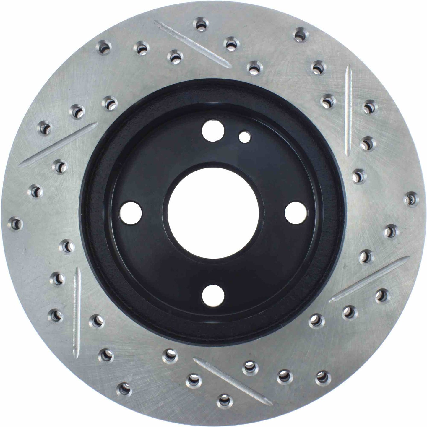 StopTech Sport Drilled/Slotted Brake Rotor; Front Right
