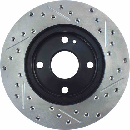 StopTech Sport Drilled/Slotted Brake Rotor; Front Right