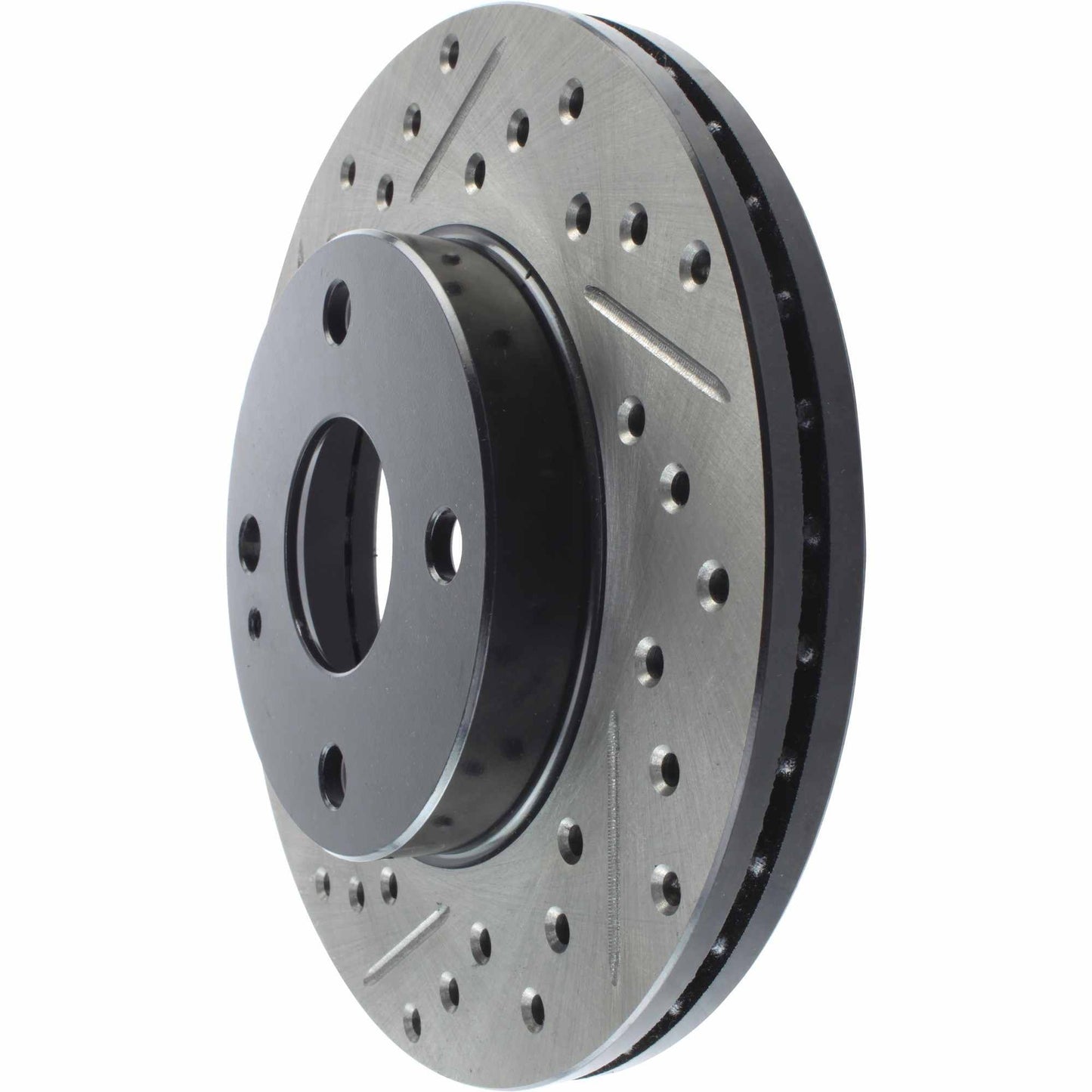 StopTech Sport Drilled/Slotted Brake Rotor; Front Right