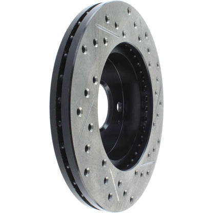 StopTech Sport Drilled/Slotted Brake Rotor; Front Right