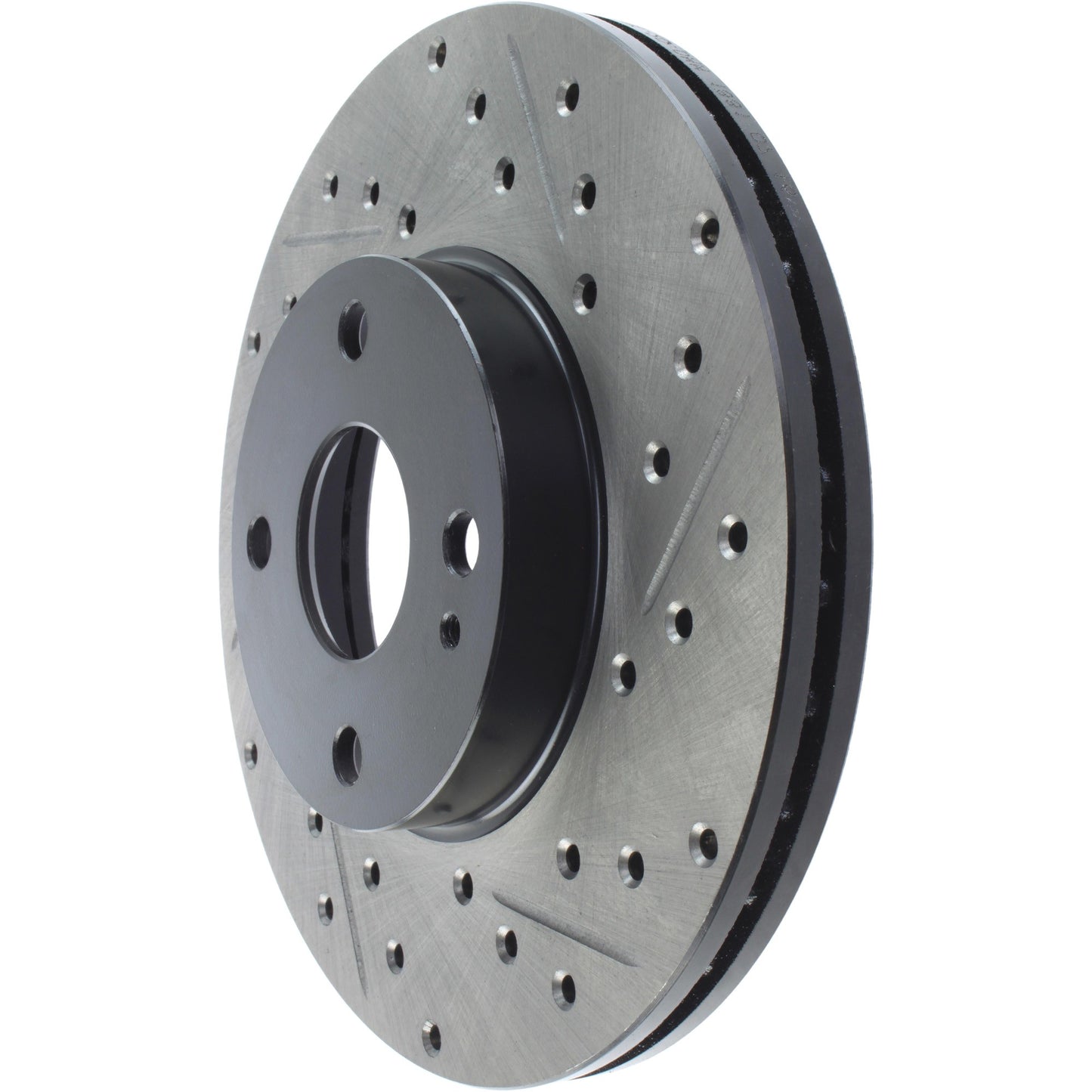 StopTech Sport Drilled/Slotted Brake Rotor; Front Left