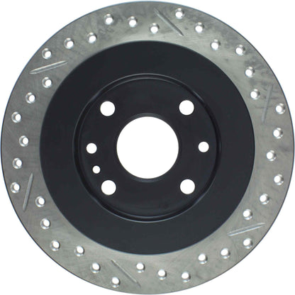 StopTech Sport Drilled/Slotted Brake Rotor; Rear Right