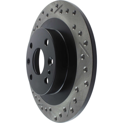 StopTech Sport Drilled/Slotted Brake Rotor; Rear Right