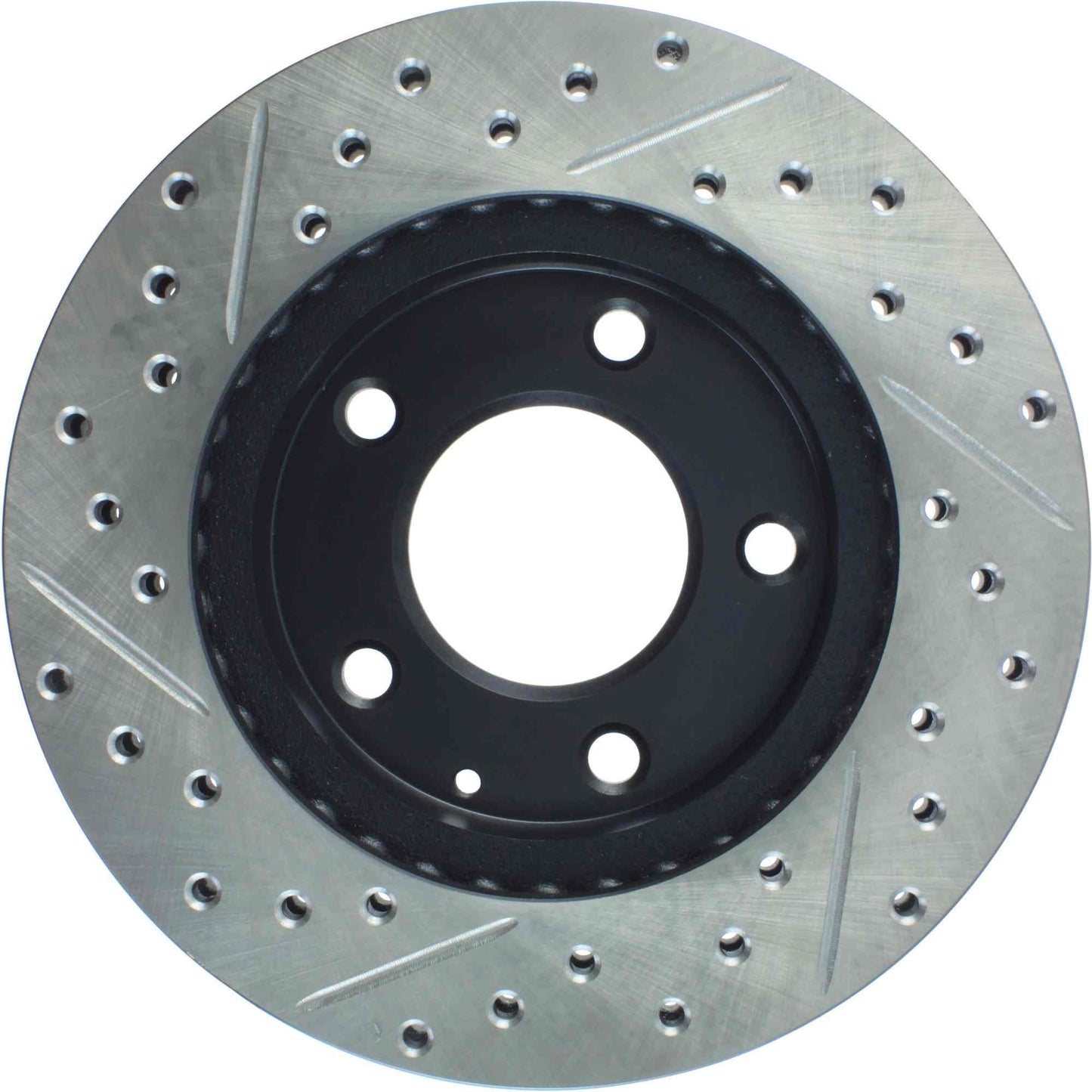 StopTech Sport Drilled/Slotted Brake Rotor; Front Left