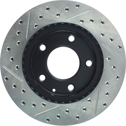 StopTech Sport Drilled/Slotted Brake Rotor; Front Left