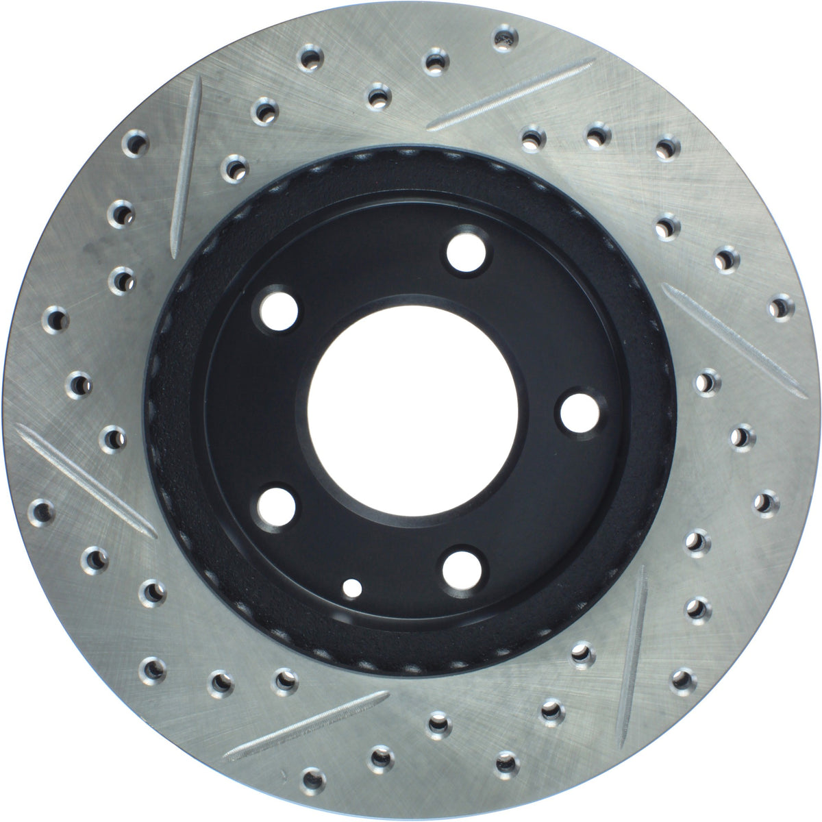 StopTech Sport Drilled/Slotted Brake Rotor; Front Left