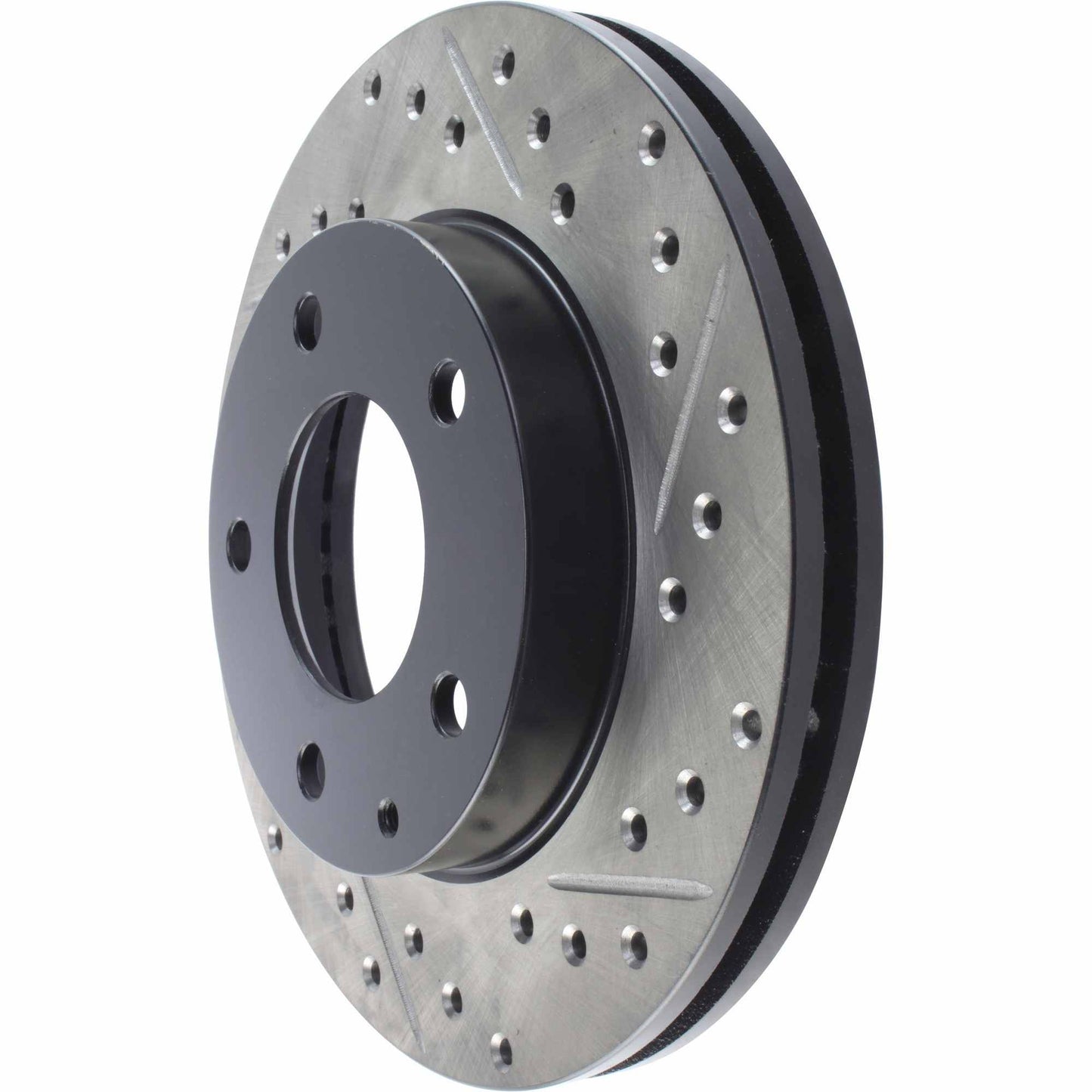 StopTech Sport Drilled/Slotted Brake Rotor; Front Left