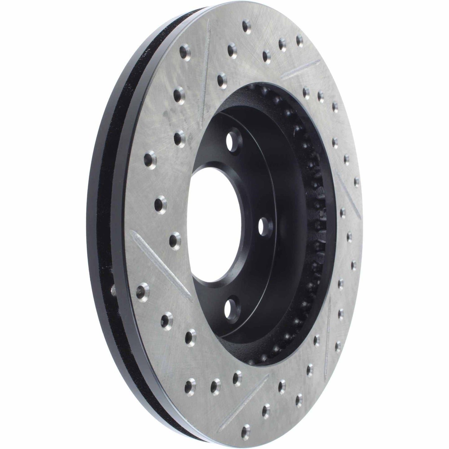 StopTech Sport Drilled/Slotted Brake Rotor; Front Left