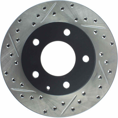 StopTech  Sport Drilled/Slotted Brake Rotor; Front Right