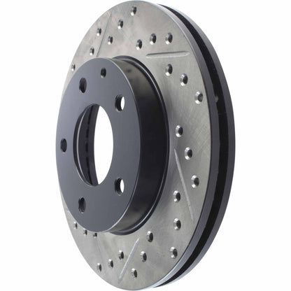 StopTech  Sport Drilled/Slotted Brake Rotor; Front Right