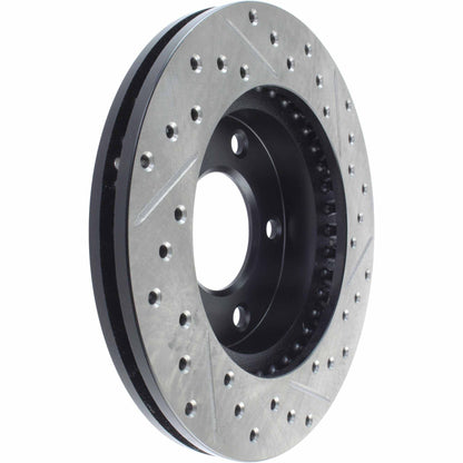StopTech  Sport Drilled/Slotted Brake Rotor; Front Right