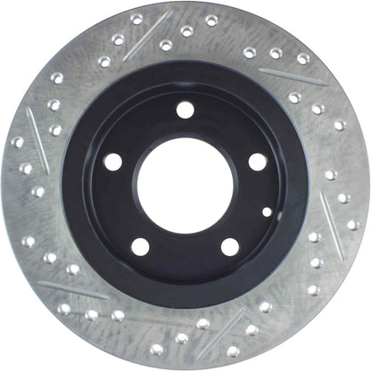 StopTech Sport Drilled/Slotted Brake Rotor; Rear Left