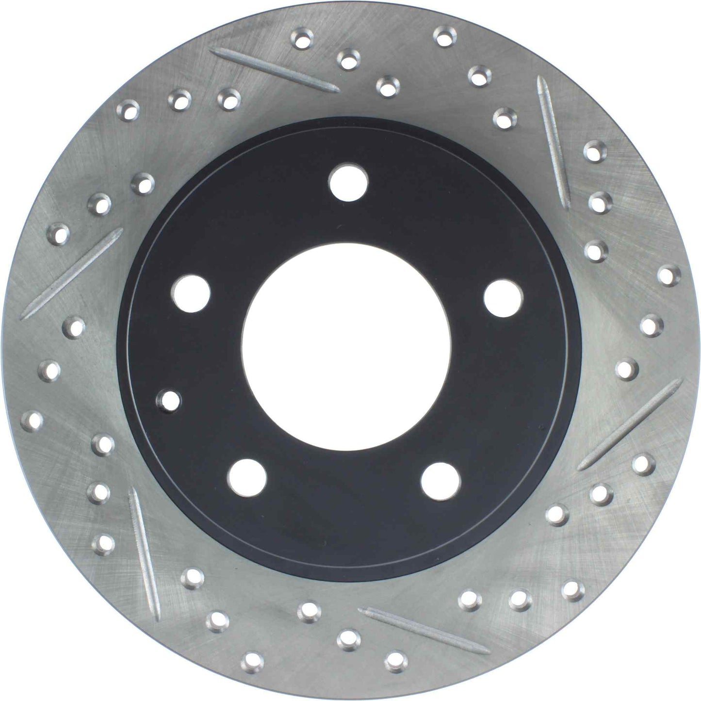 StopTech Sport Drilled/Slotted Brake Rotor; Rear Left