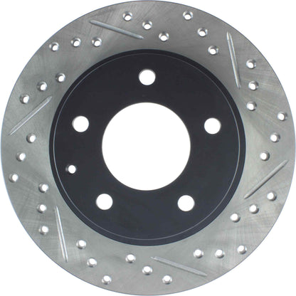 StopTech Sport Drilled/Slotted Brake Rotor; Rear Left