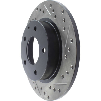 StopTech Sport Drilled/Slotted Brake Rotor; Rear Left
