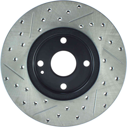 StopTech Sport Drilled/Slotted Brake Rotor; Front Left