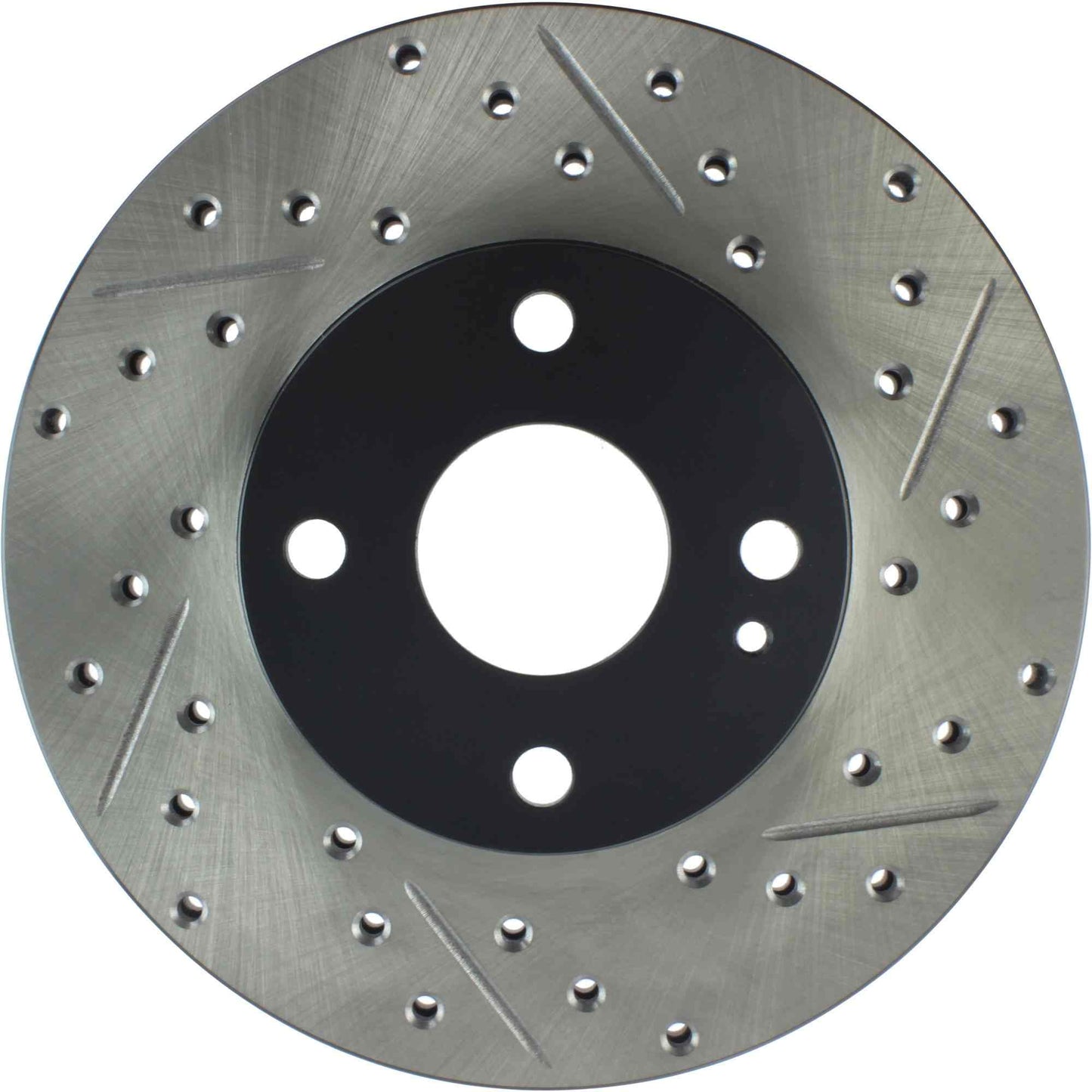 StopTech Sport Drilled/Slotted Brake Rotor; Front Left