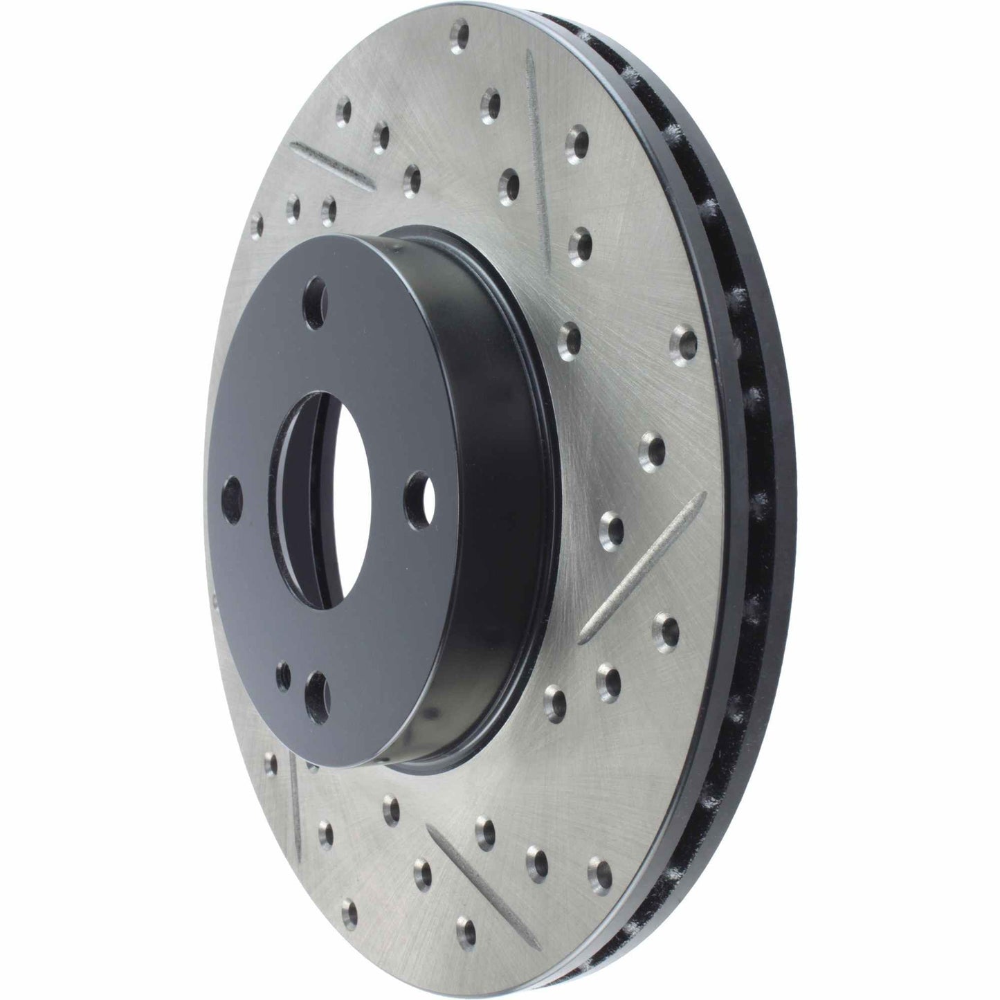 StopTech Sport Drilled/Slotted Brake Rotor; Front Left