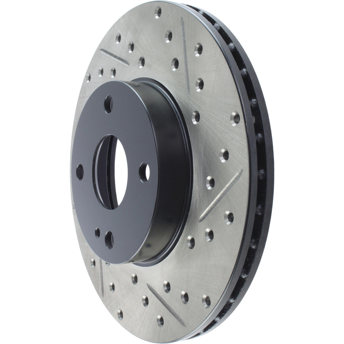 StopTech Sport Drilled/Slotted Brake Rotor; Front Left