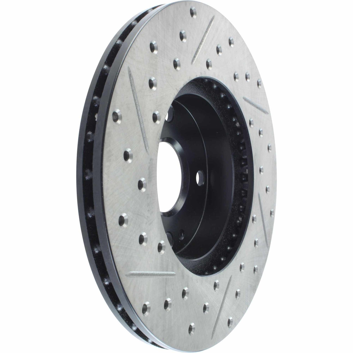 StopTech Sport Drilled/Slotted Brake Rotor; Front Left