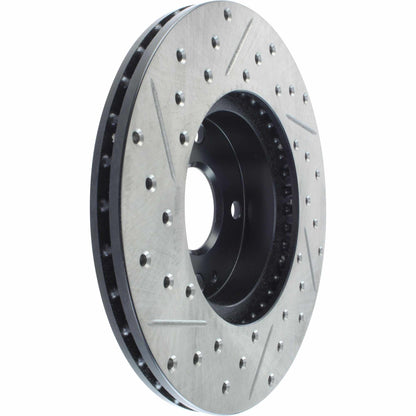 StopTech Sport Drilled/Slotted Brake Rotor; Front Left
