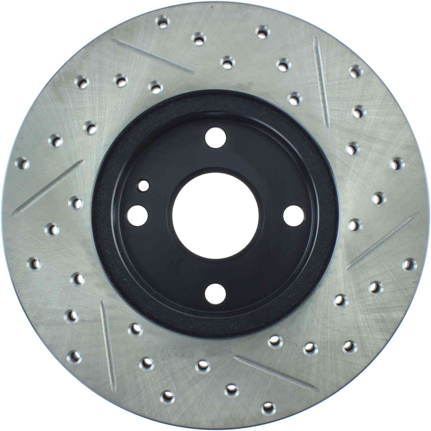 StopTech Sport Drilled/Slotted Brake Rotor; Front Right