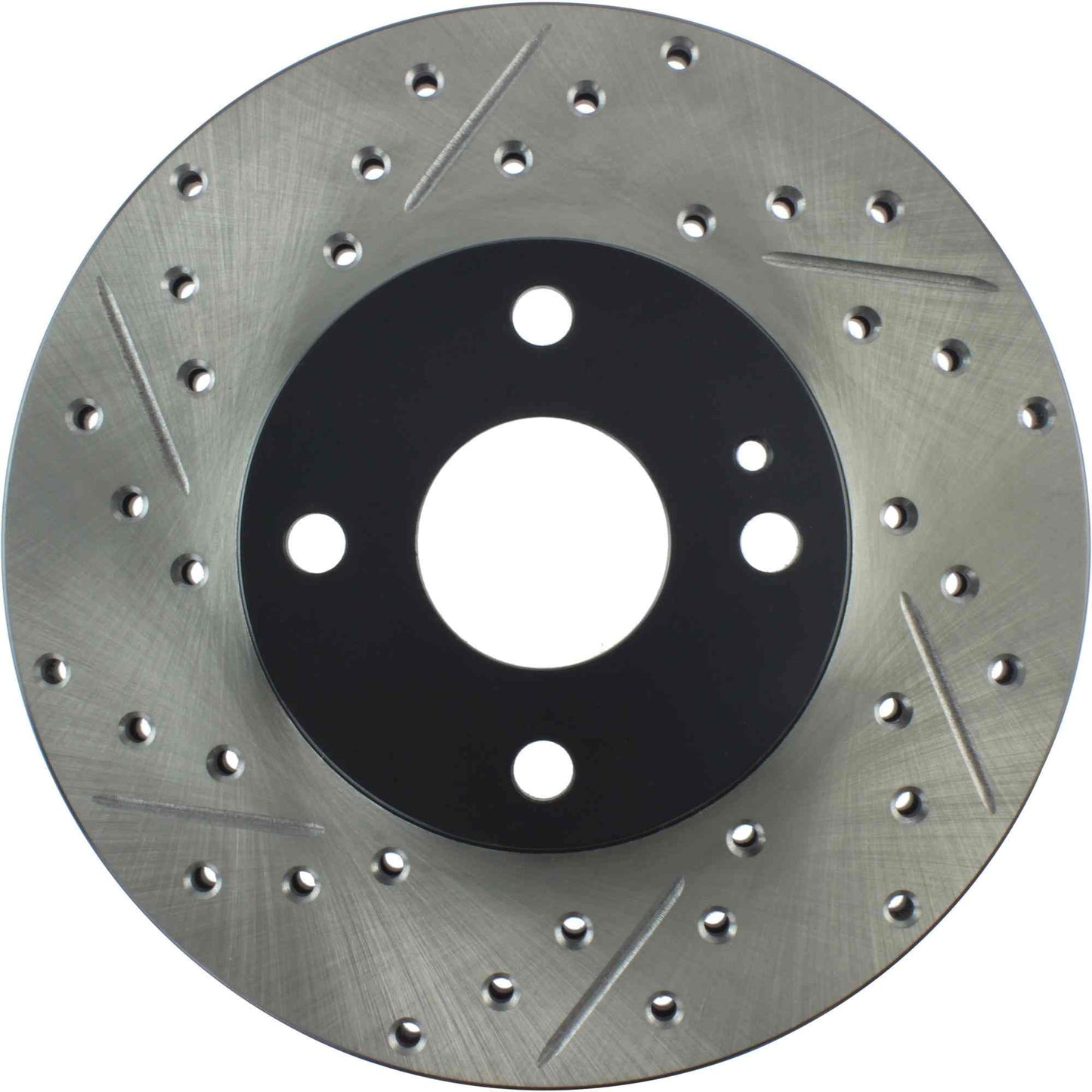 StopTech Sport Drilled/Slotted Brake Rotor; Front Right