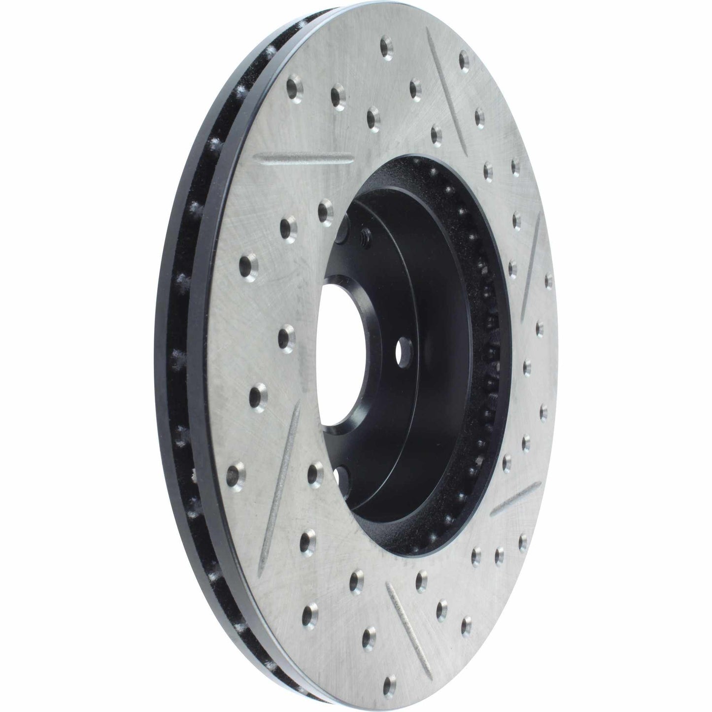 StopTech Sport Drilled/Slotted Brake Rotor; Front Right