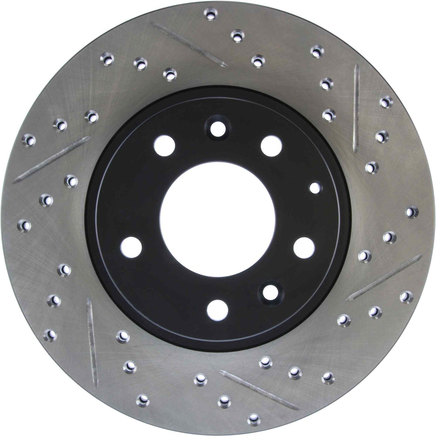 StopTech Sport Drilled/Slotted Brake Rotor; Front Left