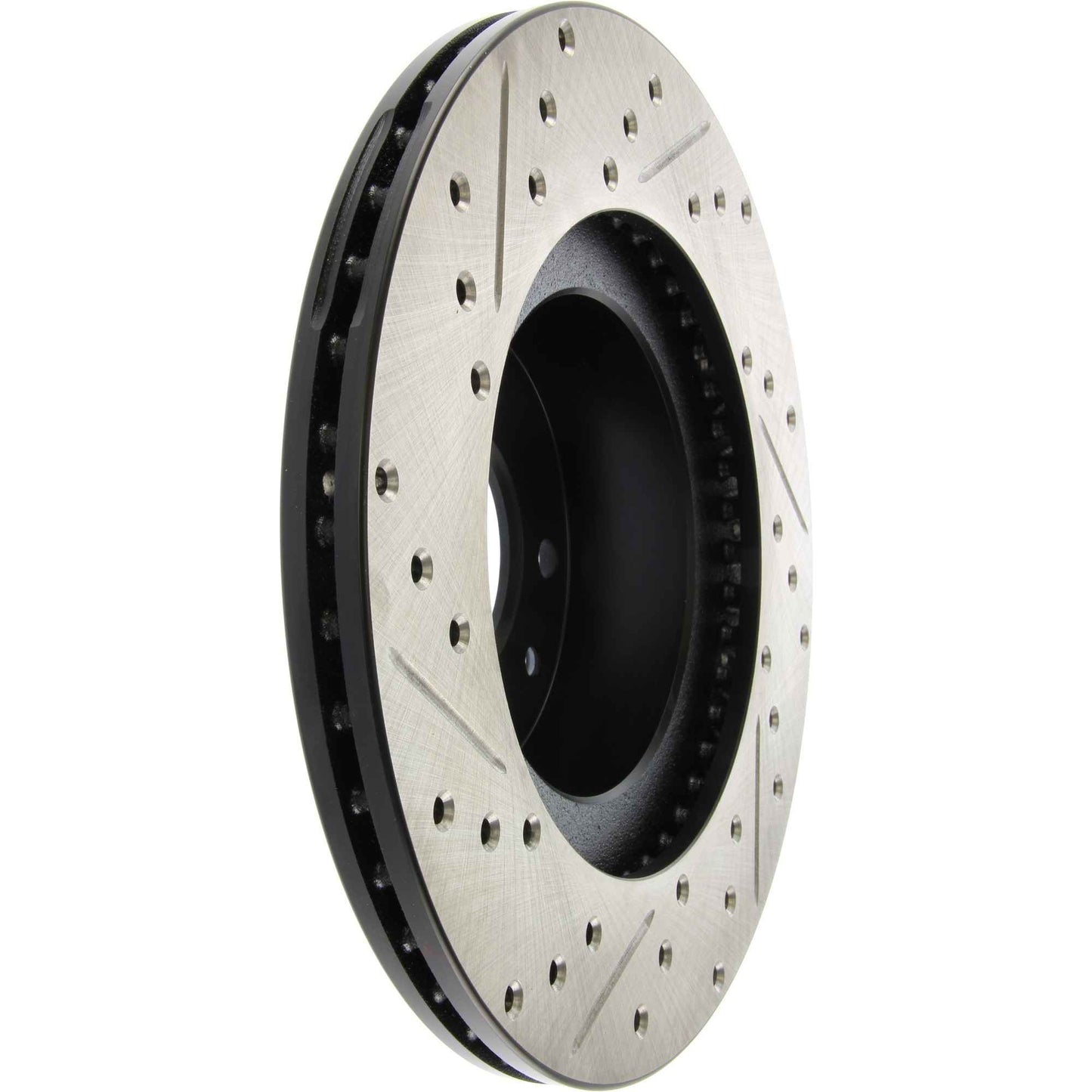 StopTech Sport Drilled/Slotted Brake Rotor; Front Left