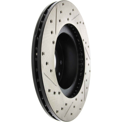 StopTech Sport Drilled/Slotted Brake Rotor; Front Left