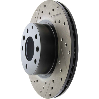 StopTech Sport Drilled/Slotted Brake Rotor; Front Right