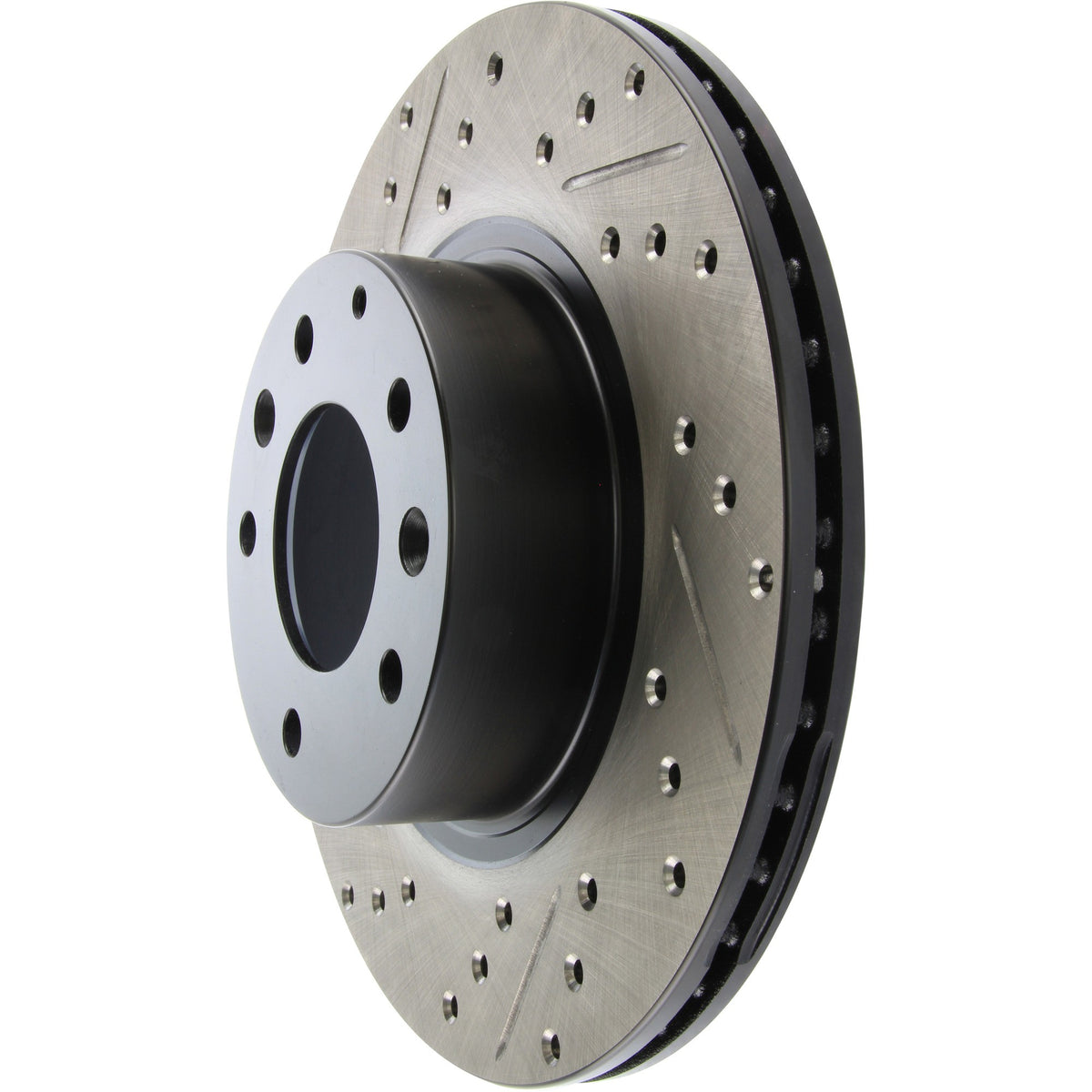 StopTech Sport Drilled/Slotted Brake Rotor; Front Right