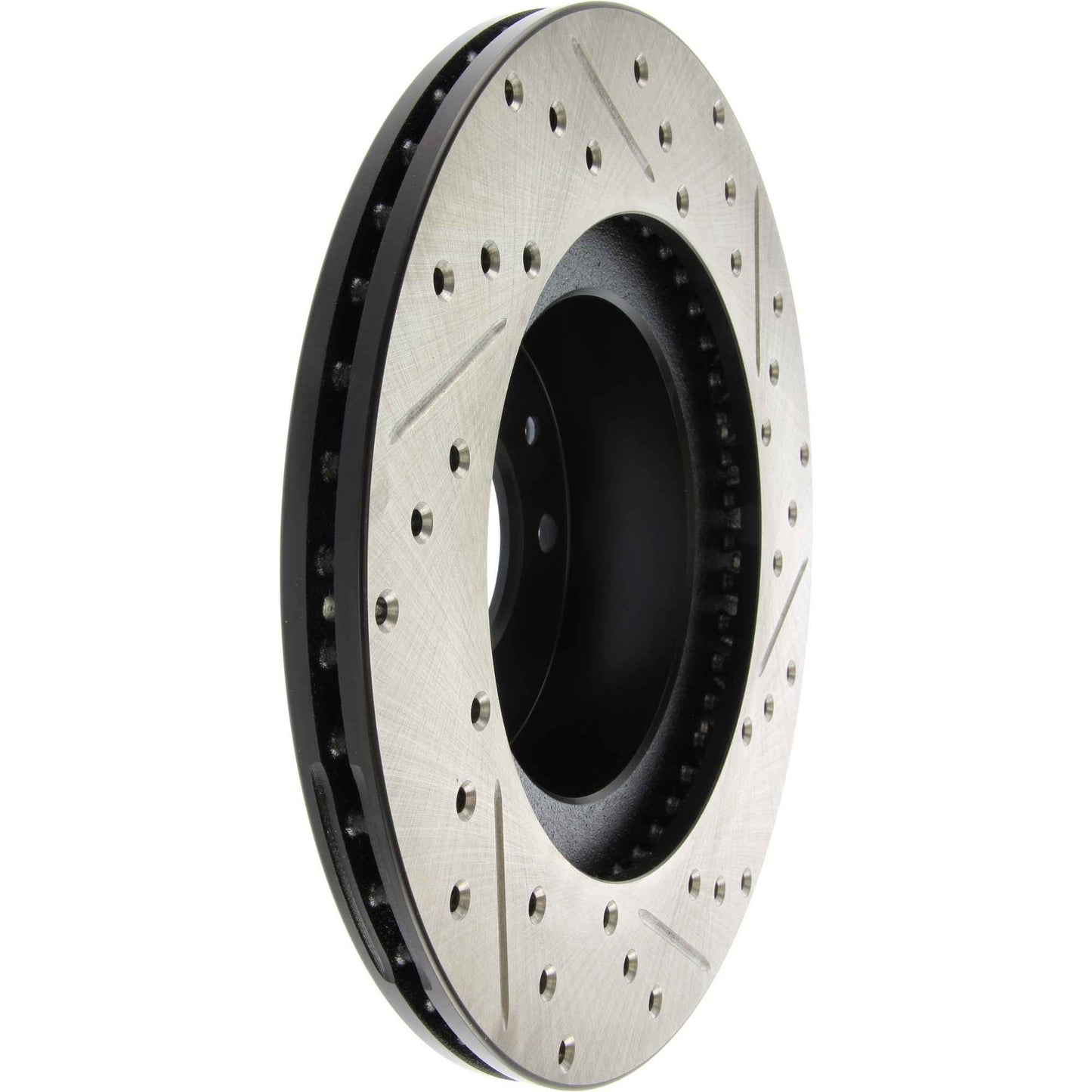 StopTech Sport Drilled/Slotted Brake Rotor; Front Right