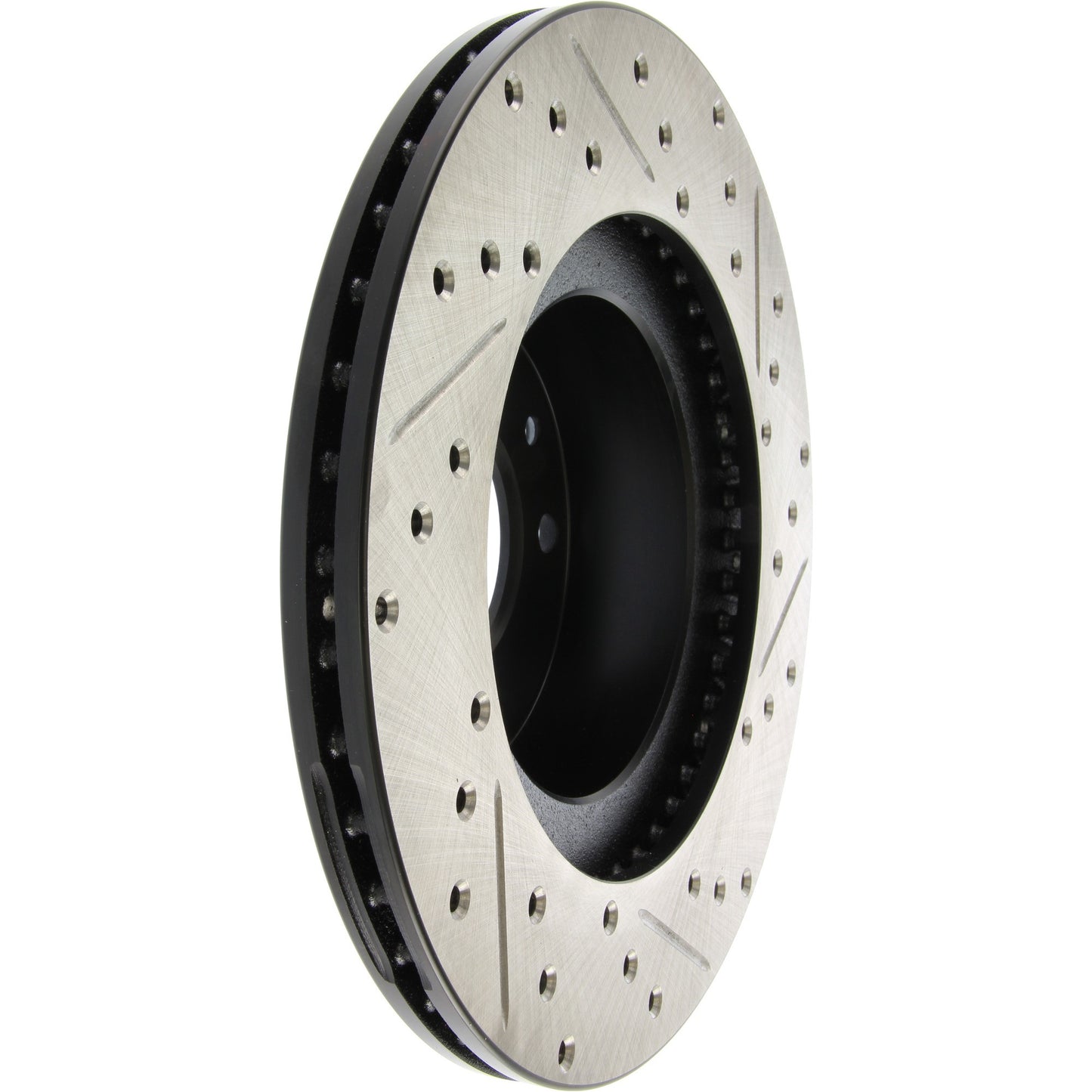 StopTech Sport Drilled/Slotted Brake Rotor; Front Right