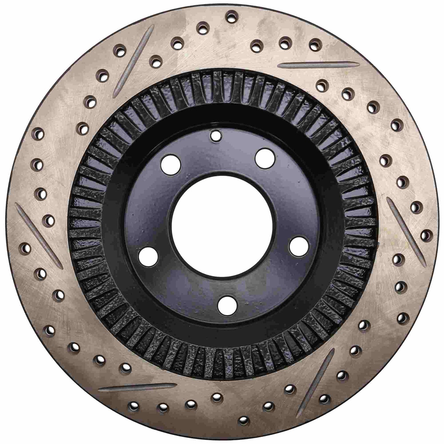 StopTech Sport Drilled/Slotted Brake Rotor; Rear Left