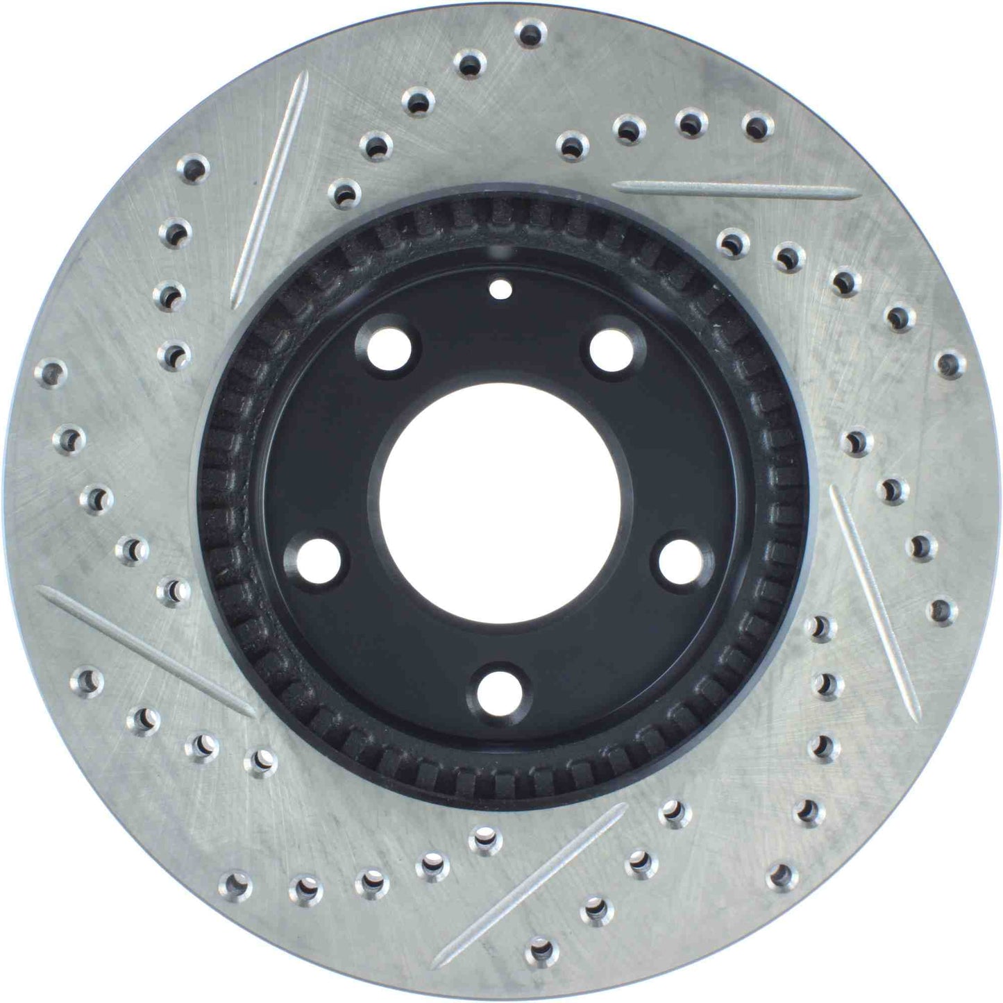 StopTech Sport Drilled/Slotted Brake Rotor; Front Left