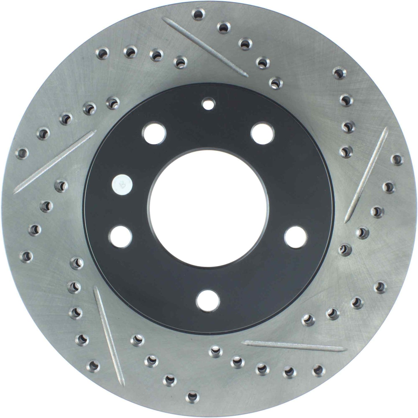 StopTech Sport Drilled/Slotted Brake Rotor; Front Left