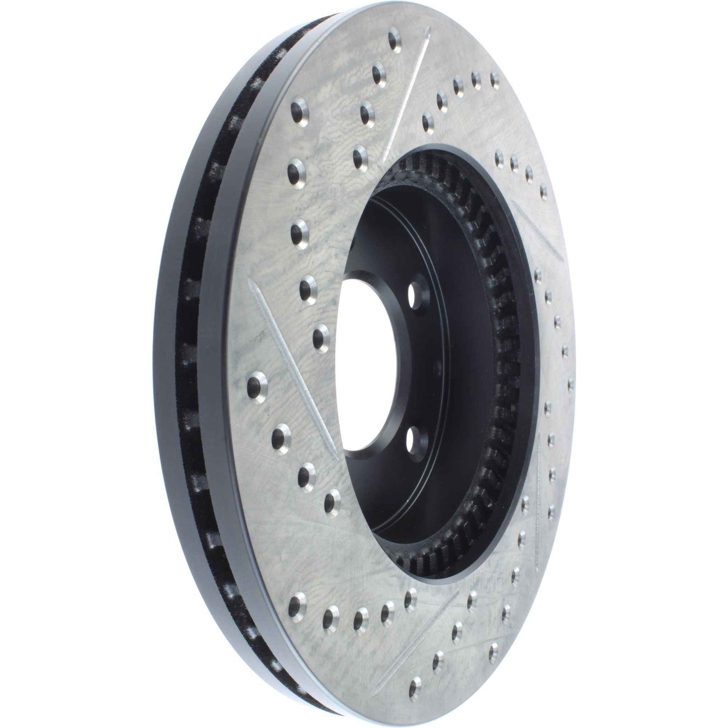 StopTech Sport Drilled/Slotted Brake Rotor; Front Left