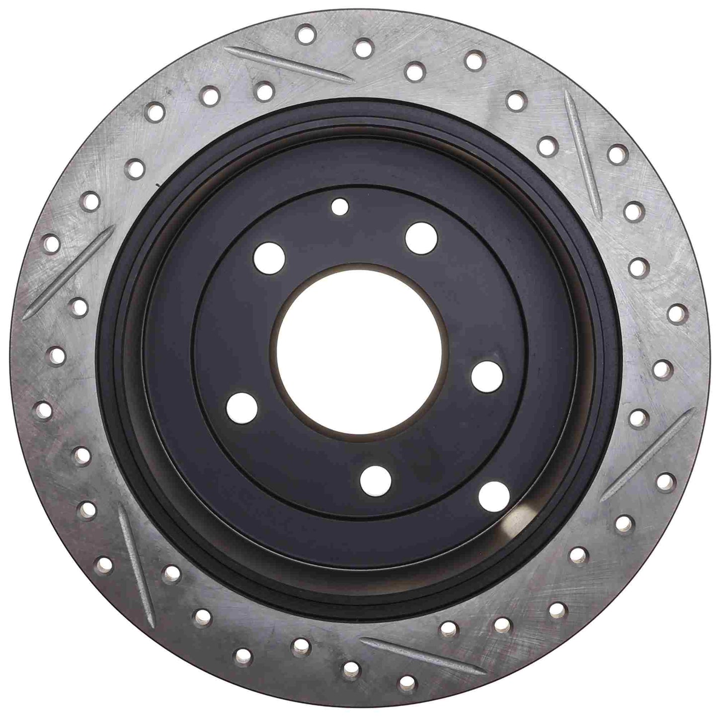StopTech Sport Drilled/Slotted Brake Rotor; Rear Right