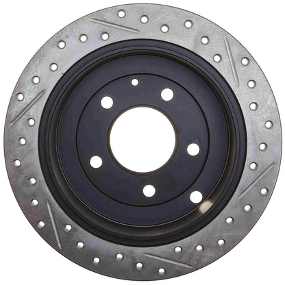 StopTech Sport Drilled/Slotted Brake Rotor; Rear Right