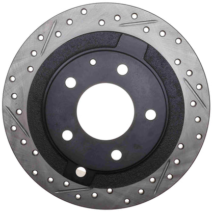 StopTech Sport Drilled/Slotted Brake Rotor; Rear Right