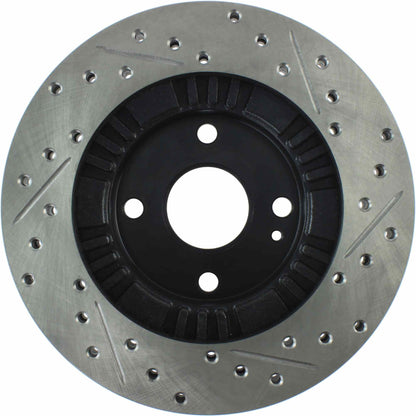 StopTech Sport Drilled/Slotted Brake Rotor; Front Right