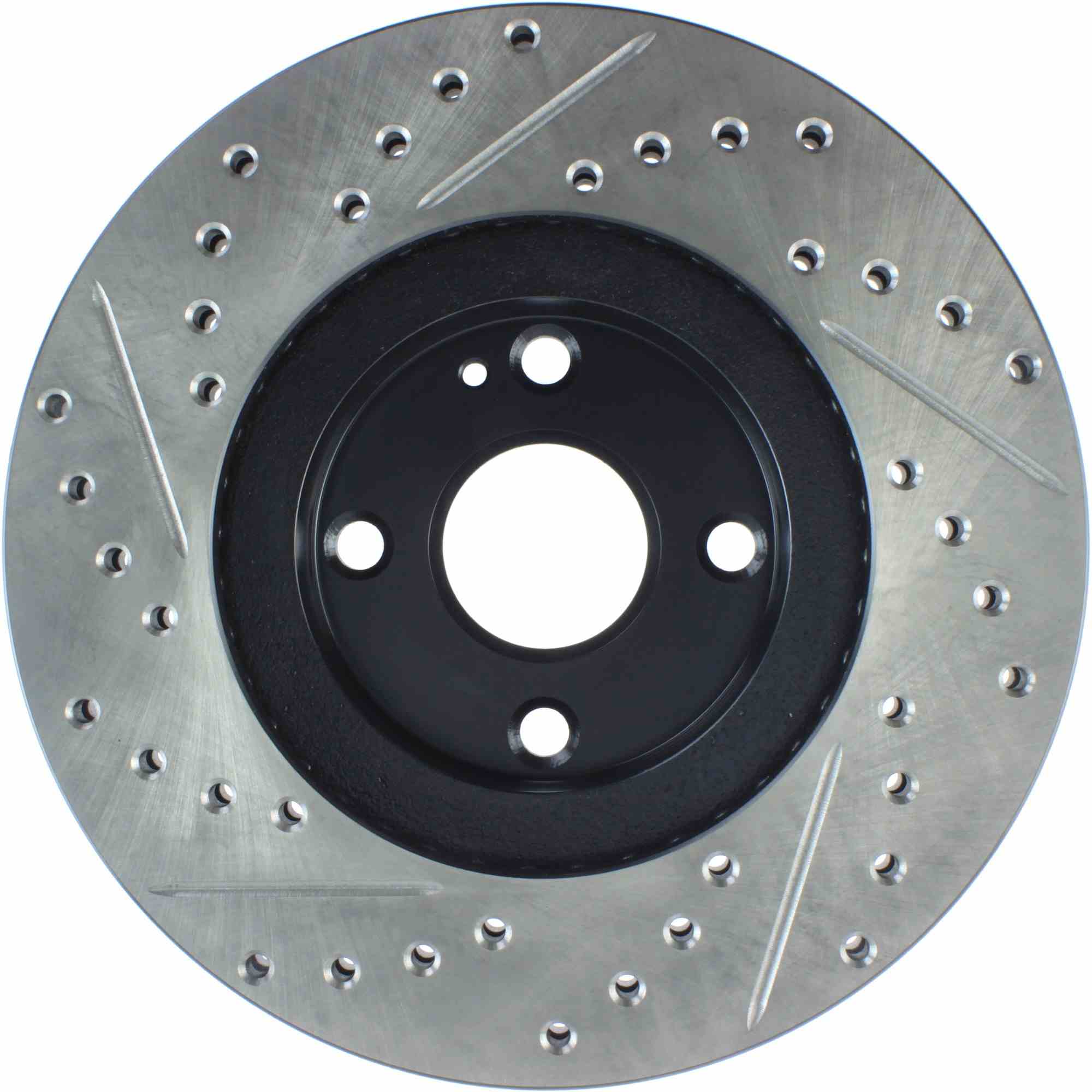 StopTech Sport Drilled/Slotted Brake Rotor; Front Left
