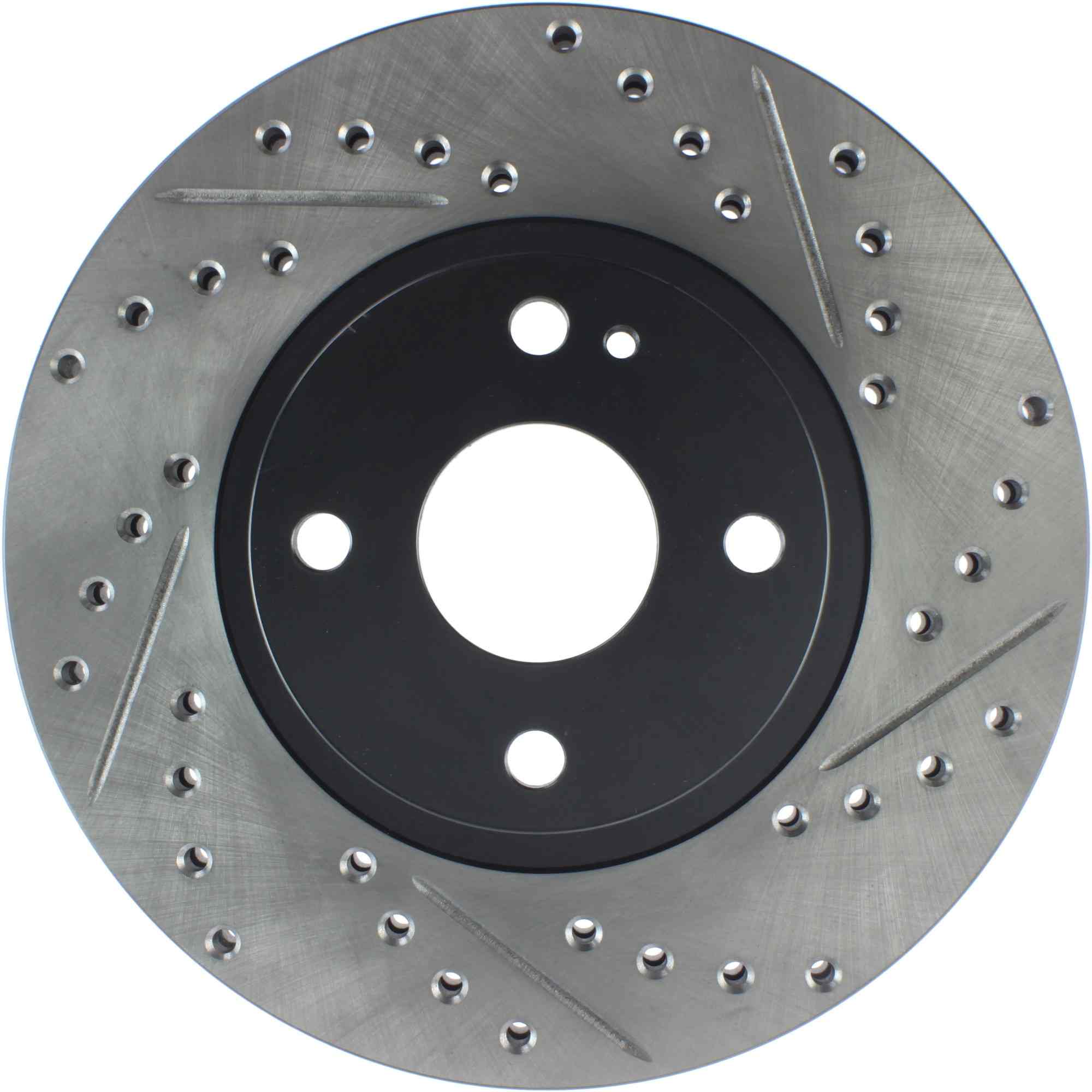 StopTech Sport Drilled/Slotted Brake Rotor; Front Left